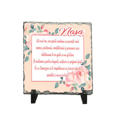 Nasa este acel om care poate ..., piatra ardezie personalizata, cu mesaj model pa036